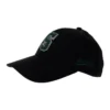 Gorra de béisbol con bordado de la letra S «Negro Verde»