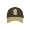 Gorra de béisbol con bordado de letra «Marrón claro»