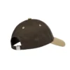 Gorra de béisbol con bordado de letra «Marrón claro»