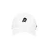 Gorra de béisbol con logotipo impreso «Blanco Negro»