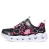 Heart Lights Low-Top K Negro/Rosa