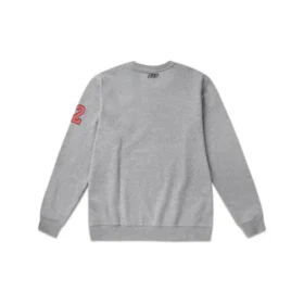 Jersey de punto con estampado de letras Skechers para hombre, gris
