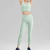 Leggings ajustados de deporte y fitness «Verde, negro y verde azulado»