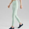 Leggings ajustados de deporte y fitness «Verde, negro y verde azulado»