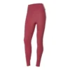 Leggings ajustados de fitness de punto con estampado de letras «Burgundy»
