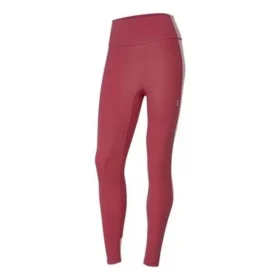 Leggings ajustados de fitness de punto con estampado de letras «Burgundy»