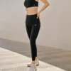 Leggings de entrenamiento con logo impreso «Negro»