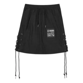 Mini falda acampanada con cordón Skechers x D-Antidote «Black White»