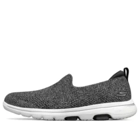 Mocasines Go Walk 5 Gris/Blanco