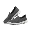 Mocasines Go Walk 5 Gris/Blanco