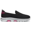 Mocasines Go Walk 5 «Negro Rosa Rojo»