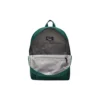 Mochila de tela con cremallera estilo retro para estudiantes «Verde»