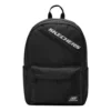 Mochila de tela de gran capacidad con cierre de cremallera «Negro Blanco»