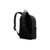 Mochila de tela de gran capacidad con cierre de cremallera «Negro Blanco»