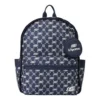 Mochila informal con letras impresas «Navy White»