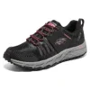 Outdoor Trekking Low Cut «Negro Rojo Gris»