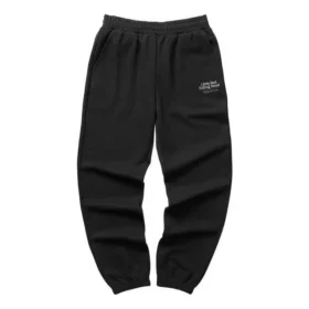 Pantalón casual cónico con letras estampadas «Negro» Pantalón casual cónico con letras estampadas «Negro»