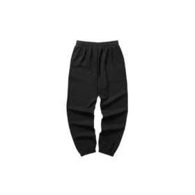Pantalón casual cónico con letras estampadas «Negro» Pantalón casual cónico con letras estampadas «Negro»