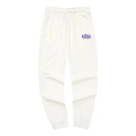 Pantalón casual con logo impreso Skechers x Bob Esponja «Blanco Negro»