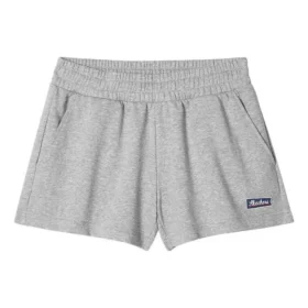 Pantalón corto con logo impreso «Gris verde»