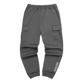 Pantalón recto de trabajo con logo impreso «Gris Negro Verde»