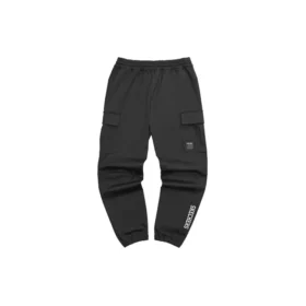 Pantalón recto de trabajo con logo impreso «Gris Negro Verde»