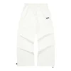Pantalones casuales rectos con letras del logotipo «Blanco»