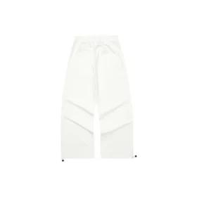 Pantalones casuales rectos con letras del logotipo «Blanco»