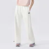 Pantalones casuales rectos con letras del logotipo «Blanco»
