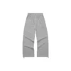 Pantalones casuales rectos con logo «Gris»