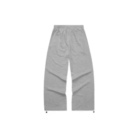 Pantalones casuales rectos con logo «Gris»