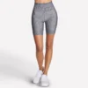 Pantalones cortos de ciclismo de cintura alta con estampado GO FLEX de 8 pulgadas Pantalones cortos de ciclismo de cintura alta con estampado GO FLEX de 8 pulgadas
