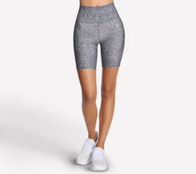 Pantalones cortos de ciclismo de cintura alta con estampado GO FLEX de 8 pulgadas