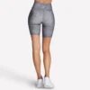 Pantalones cortos de ciclismo de cintura alta con estampado GO FLEX de 8 pulgadas Pantalones cortos de ciclismo de cintura alta con estampado GO FLEX de 8 pulgadas