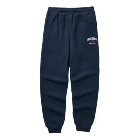 Pantalones de cintura con forro polar de la serie Casual Colorful «Azul marino»
