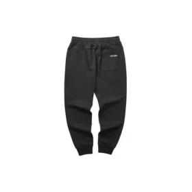 Pantalones deportivos cónicos cálidos con forro polar y letras «Negro Gris» Pantalones deportivos cónicos cálidos con forro polar y letras «Negro Gris»
