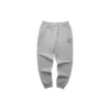 Pantalones deportivos cónicos cálidos con forro polar y letras «Negro Gris»