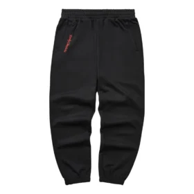 Pantalones deportivos de punto con letras de la serie CNY «Negro»