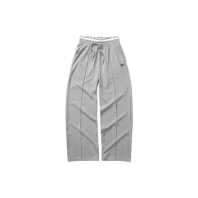 Pantalones deportivos holgados de color liso «Negro gris»