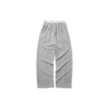 Pantalones deportivos holgados de color liso «Negro gris»