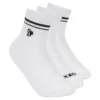 Paquete de 3 pares de calcetines bajos acanalados para niñas Paquete de 3 pares de calcetines bajos acanalados para niñas