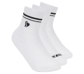 Paquete de 3 pares de calcetines bajos acanalados para niñas