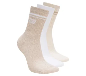 Paquete de 3 pares de calcetines bajos de estilo universitario para mujer
