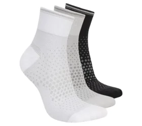 Paquete de 3 pares de calcetines cortos reflectantes de alto rendimiento para mujer