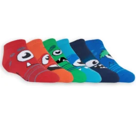 Paquete de 6 pares de calcetines de corte bajo con Monster
