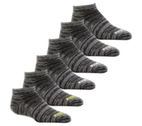 Paquete de 6 pares de calcetines de corte bajo sin tejido de rizo
