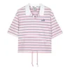 Polo a rayas «Rosa Blanco»