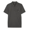 Polo con estampado «Gris Blanco»