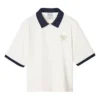 Polo con logo estampado «Blanco Negro»