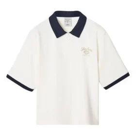 Polo con logo estampado «Blanco Negro»